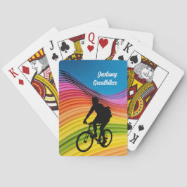 Baraja De Cartas Ciclismo / ciclismo con personalización de silueta