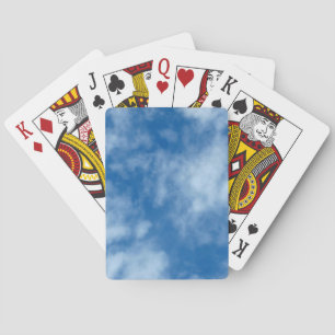 Baraja De Cartas Cielo azul con nubes fotografía de paisaje natural