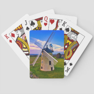 Baraja De Cartas Cielo azul del molino de viento