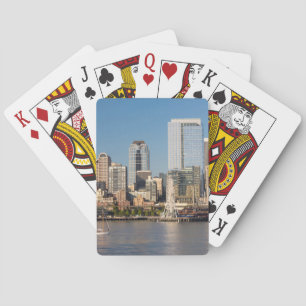 Baraja De Cartas Cielo azul sobre el paseo marítimo de Elliott Bay