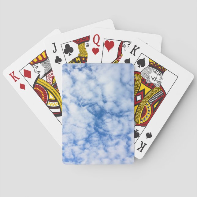 Baraja De Cartas cielo azul y nubes (Reverso)
