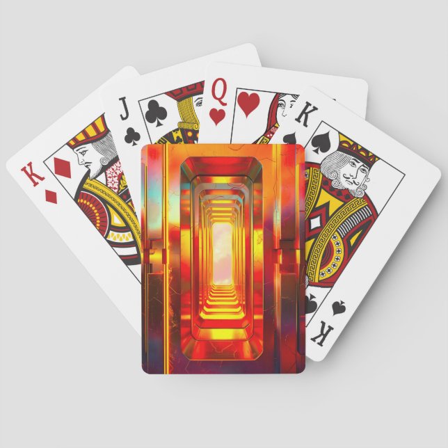 Baraja De Cartas Cielo celeste metálico (Reverso)