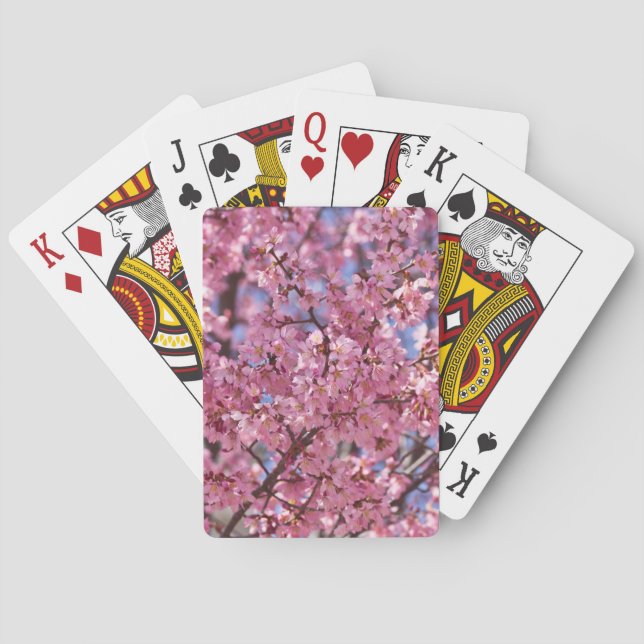 Baraja De Cartas Cielo de Flor de Cerezo Rosa Sakura (Reverso)