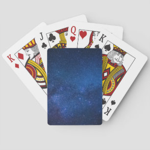 Baraja De Cartas Cielo estrellado azul Zazzle_Growshop.