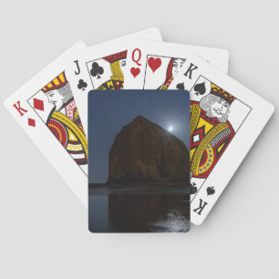 Baraja De Cartas Cielos sobre Haystack Rock   Cannon Beach, Oregón