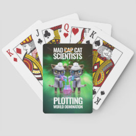 Baraja De Cartas Científicos curiosos de gatos tristes que están im