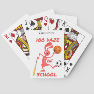 Baraja De Cartas Ciento De Deslumbramiento De La Escuela Thunder_Co