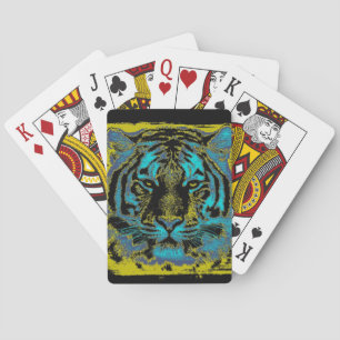 Baraja De Cartas Cierre de la cara del tigre 12