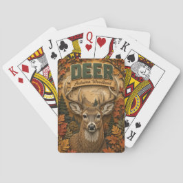 Baraja De Cartas Ciervo Venado Otoño Bosque POPCUT