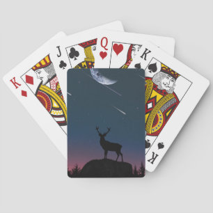 Baraja De Cartas ciervos a la luz de la luna