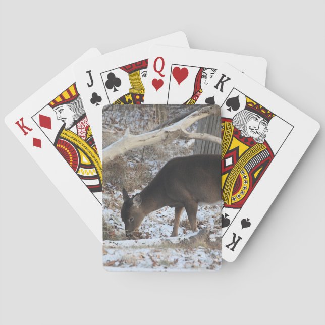 Baraja De Cartas Ciervos en la nieve (Reverso)