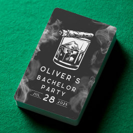 Baraja De Cartas Cigarrillos y Whiskey Modernos para Fiesta de Solt