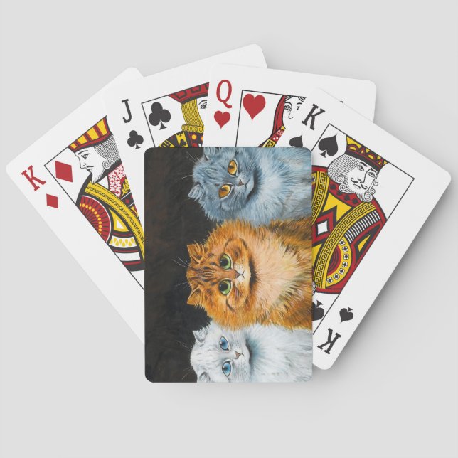 Baraja De Cartas Cinco gatos de Louis Wain (Reverso)
