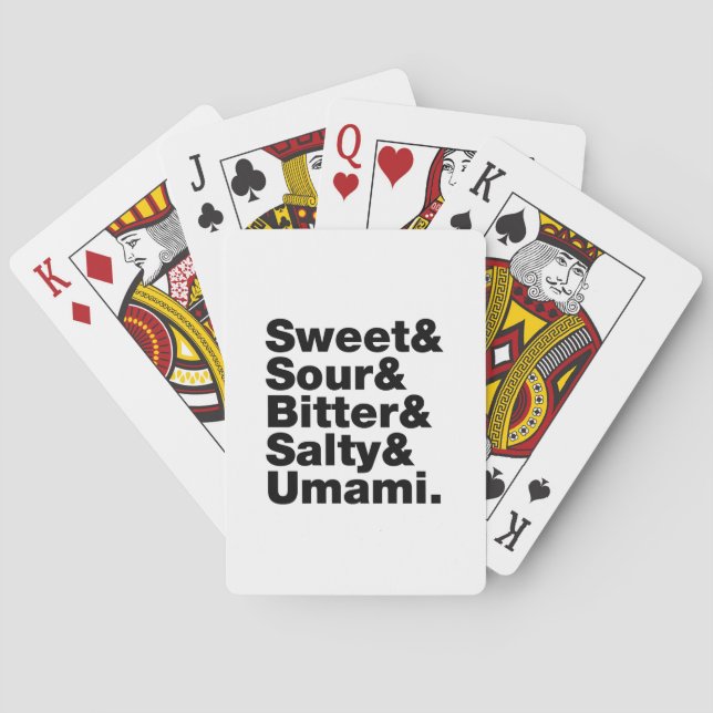 Baraja De Cartas Cinco pruebas básicas (Reverso)