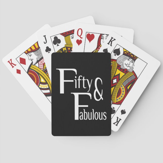 Baraja De Cartas Cincuenta y fabuloso (Reverso)
