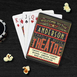 Baraja De Cartas Cine residencial Marquee de Movie Theater | Nombre