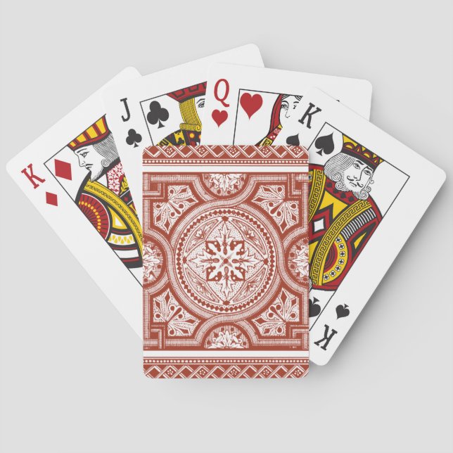 Baraja De Cartas Cinnabar Woodblock IV (Reverso)