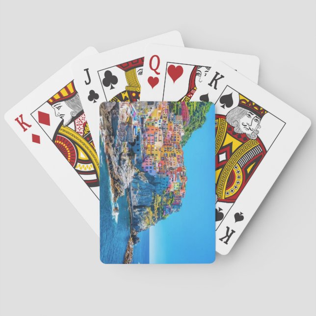 Baraja De Cartas Cinque Terre, Italia (Reverso)