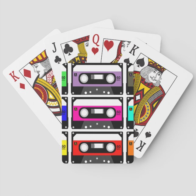 Baraja De Cartas Cinta de casete retro (Reverso)