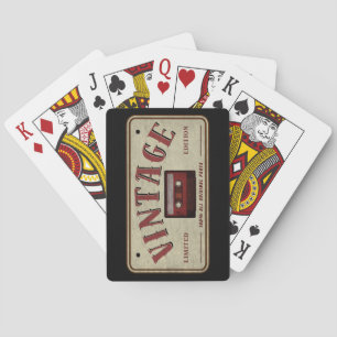 Baraja De Cartas Cinta de casete vintage edición limitada amante de