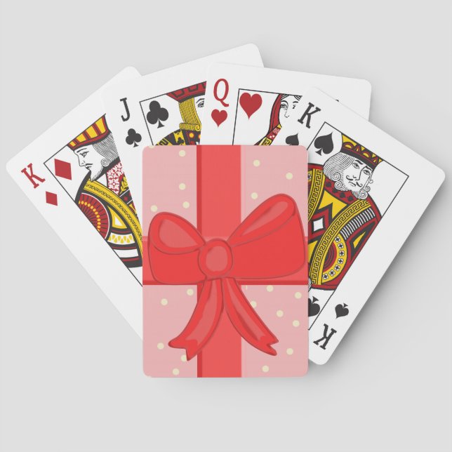 Baraja De Cartas cinta de regalo (Reverso)