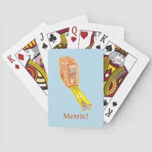 Baraja De Cartas Cinta medida métrica sistema de medición de cinta