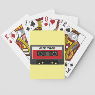 Baraja De Cartas Cinta Mixta Roja - Regalo Inspirado en los 80 y 90