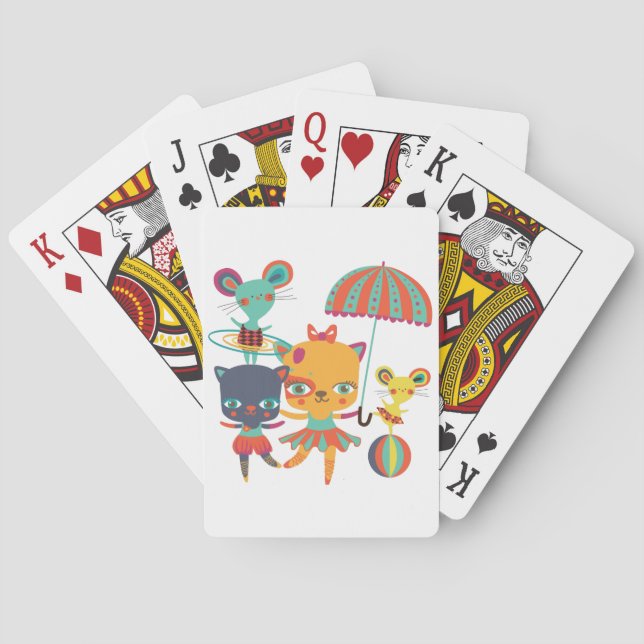 Baraja De Cartas Circo Cuties (Reverso)