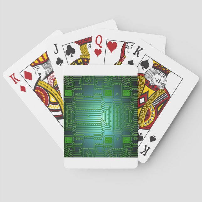 Baraja De Cartas circuitos de conductores de placa (Reverso)