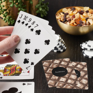 Baraja De Cartas Círculo de barra de chocolate personalizado