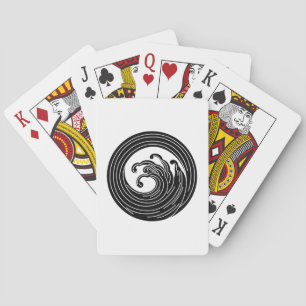 Baraja De Cartas Círculo de onda en remolino