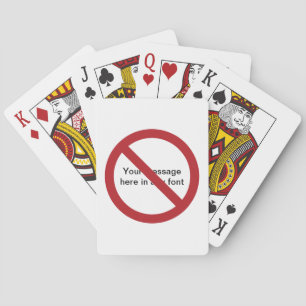 Baraja De Cartas Círculo personalizado con barra diagonal