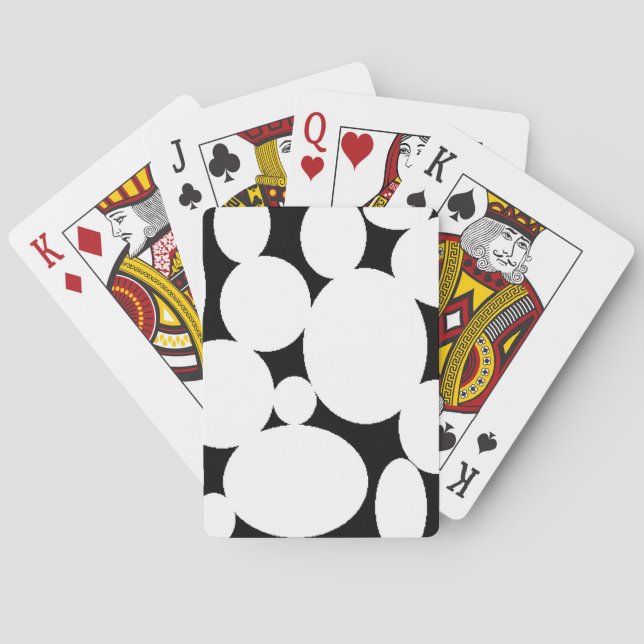 BARAJA DE CARTAS CÍRCULOS BLANCOS (Reverso)