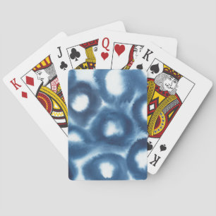 Baraja De Cartas Círculos de impresión de acuarela de Indigio