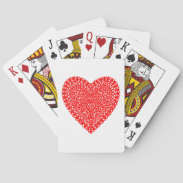 Baraja De Cartas Círculos Fruncidos Corazón