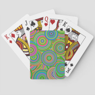 Baraja De Cartas círculos retro