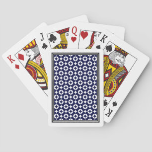 Baraja De Cartas Círculos sobrevolantes azules orientales Shippo Ge
