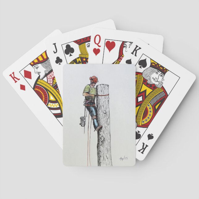 Baraja De Cartas Cirujano arborista (Reverso)