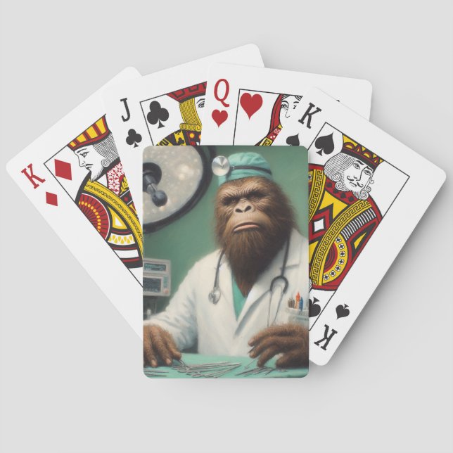 Baraja De Cartas Cirujano de Bigfoot (Reverso)