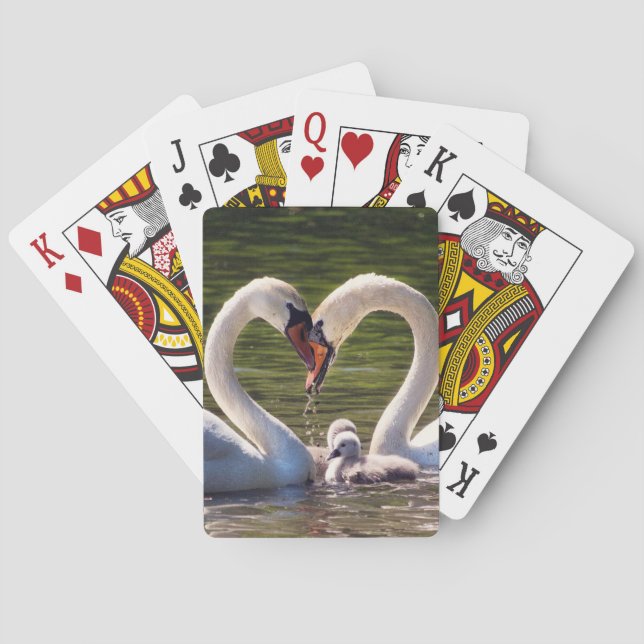 Baraja De Cartas Cisne enamorada (Reverso)