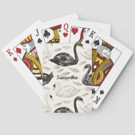 Baraja De Cartas Cisnes blancos negros