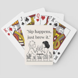 Baraja De Cartas cita de café