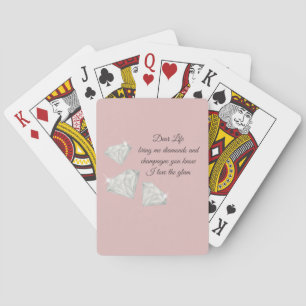Baraja De Cartas Cita de Diamantes y Champán – Edición Querida Vida