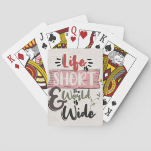 Baraja De Cartas Cita De Éxito El Mundo Es Amplio