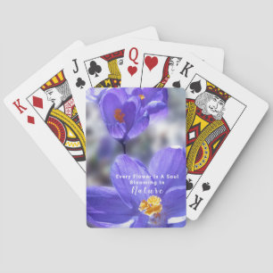 Baraja De Cartas Cita de flor crocus Photo