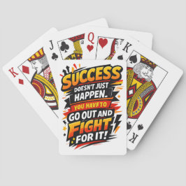 Baraja De Cartas Cita de luchador de éxito