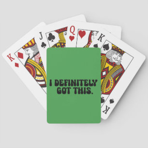 Baraja De Cartas Cita de motivación negra que definitivamente tengo