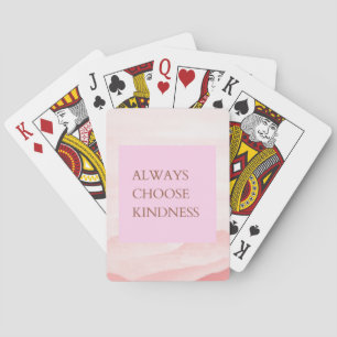 Baraja De Cartas Cita inspiradora Elegir siempre la amabilidad