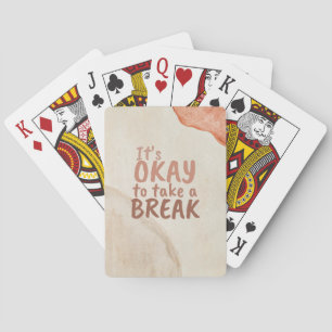 Baraja De Cartas Cita inspiradora Está bien tomarse un descanso