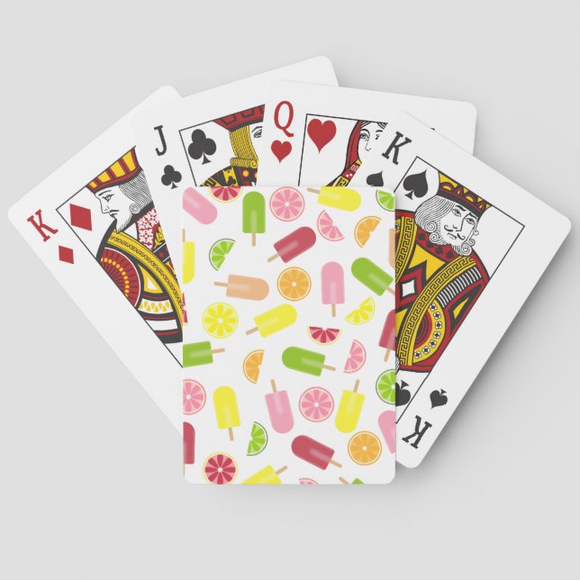 Baraja De Cartas Citrus Ice Pops Playing Cards (Reverso)